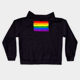 Gay Pride Support Love Rainbow Flag Lgbtq Flag Lgbt Rights Kids Hoodie